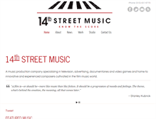 Tablet Screenshot of 14thstreetmusic.com